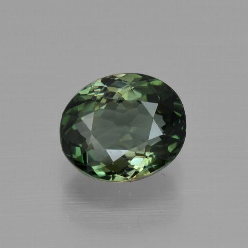 Tormalina naturale verde da 1,31 ct, taglio ovale, VS