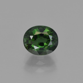 Tormalina Verde medio naturale da 1.19 ct, Taglio ovale, VVS-VS