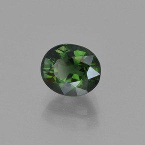 Tormalina Verde medio naturale da 1.19 ct, Taglio ovale, VVS-VS