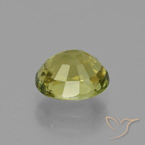 Tormalina Giallo terroso naturale da 1.20 ct, Taglio ovale, VS