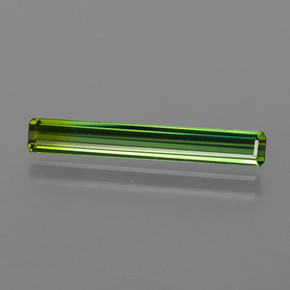 Tormalina Verde scuro naturale da 1.55 ct, Taglio smeraldo, VVS-VS