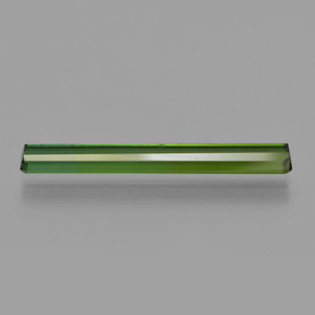 Tormalina verde scuro naturale da 1,57 ct, taglio smeraldo, VS