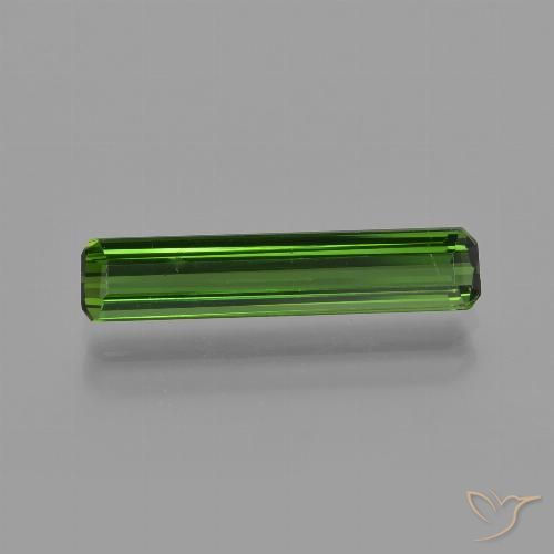 1.59ct Naturale Verde scuro Tormalina, Taglio smeraldo, VS