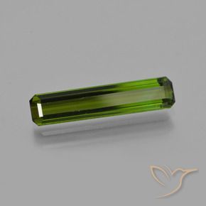 Tormalina Verde terroso naturale da 1.58 ct, Ottagonale / Taglio smeraldo, VS