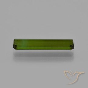 Tormalina Verde terroso naturale da 1.58 ct, Ottagonale / Taglio smeraldo, VS
