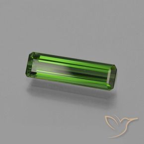 Tormalina Verde scuro naturale da 1.51 ct, Ottagonale / Taglio smeraldo, VVS-VS
