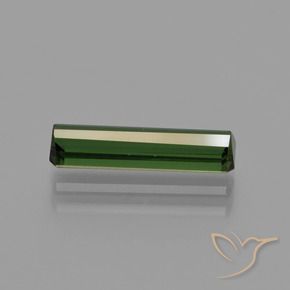 Tormalina Verde scuro naturale da 1.51 ct, Ottagonale / Taglio smeraldo, VVS-VS