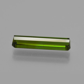 Tormalina verde terroso naturale da 2,15 ct, taglio smeraldo, VVS-VS