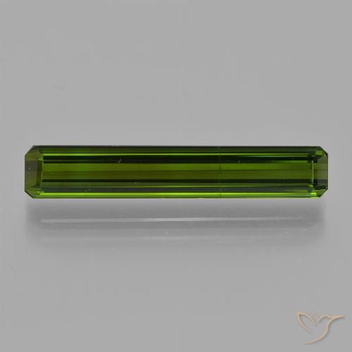 3.24ct Naturale Verde profondo della foresta Tormalina, Taglio smeraldo, VS