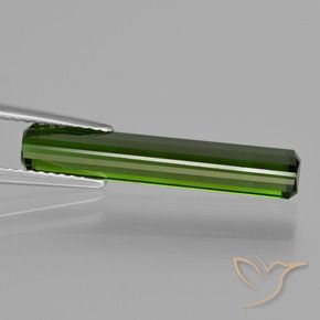 Tormalina Verde profondo della foresta naturale da 3.24 ct, Ottagonale / Taglio smeraldo, VS