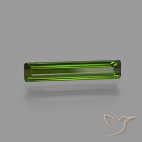 Tormalina Verde terroso naturale da 1.32 ct, Ottagonale / Taglio smeraldo, VS