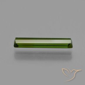 Tormalina Verde terroso naturale da 1.32 ct, Ottagonale / Taglio smeraldo, VS
