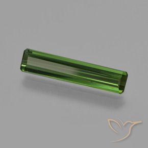 Tormalina Verde scuro naturale da 1.36 ct, Ottagonale / Taglio smeraldo, VS