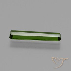 Tormalina Verde scuro naturale da 1.36 ct, Ottagonale / Taglio smeraldo, VS