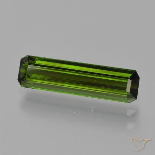 1.64ct Naturale Verde scuro Tormalina, Taglio smeraldo, VS