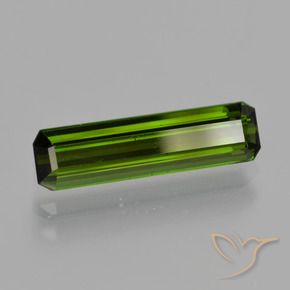 Tormalina Verde scuro naturale da 1.64 ct, Ottagonale / Taglio smeraldo, VS