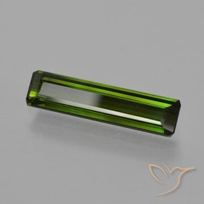 Tormalina Verde scuro terroso naturale da 1.80 ct, Ottagonale / Taglio smeraldo, VS