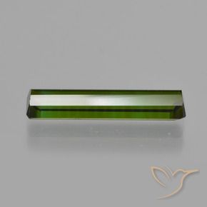 Tormalina Verde scuro terroso naturale da 1.80 ct, Ottagonale / Taglio smeraldo, VS