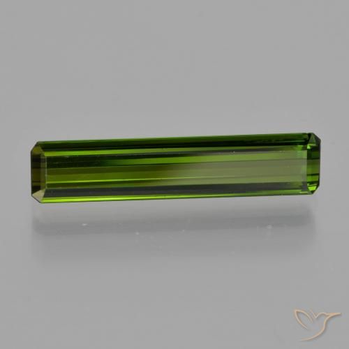 Tormalina Verde scuro naturale da 1.84 ct, Ottagonale / Taglio smeraldo, VS