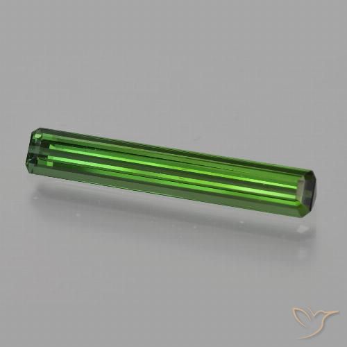 1.60ct Naturale Verde foresta Tormalina, Taglio smeraldo, VS