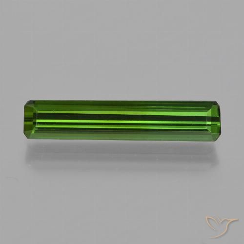 Tormalina Verde terroso naturale da 1.45 ct, Ottagonale / Taglio smeraldo, VVS-VS