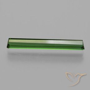 Tormalina Verde terroso naturale da 1.49 ct, Ottagonale / Taglio smeraldo, VVS-VS
