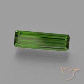 Tormalina Verde terroso naturale da 1.44 ct, Ottagonale / Taglio smeraldo, VVS-VS