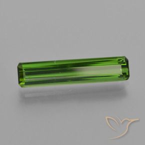 Tormalina Verde scuro naturale da 1.58 ct, Ottagonale / Taglio smeraldo, VVS-VS