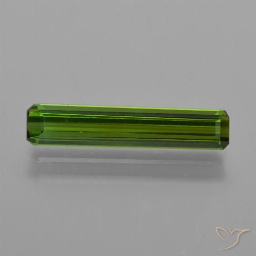1.44ct Naturale Verde terroso Tormalina, Taglio smeraldo, VS