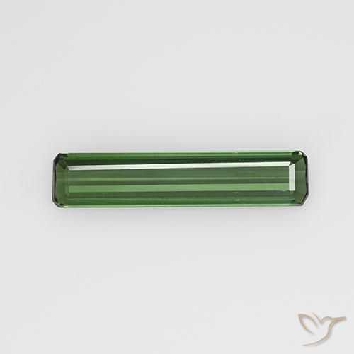 Tormalina Verde medio-scuro naturale da 1.31 ct, Ottagonale / Taglio smeraldo, VVS-VS