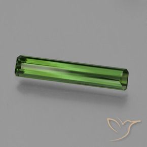 Tormalina Verde scuro naturale da 1.51 ct, Ottagonale / Taglio smeraldo, VVS-VS
