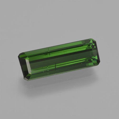 Tormalina Verde scuro naturale da 1.95 ct, Taglio smeraldo, VS-SI