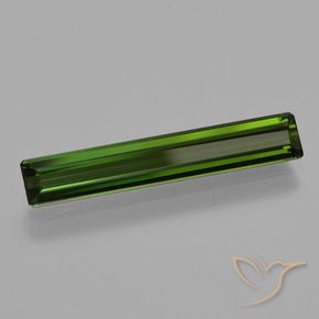 Tormalina Verde scuro naturale da 1.91 ct, Ottagonale / Taglio smeraldo, VVS-VS