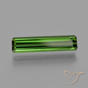 Tormalina Verde scuro naturale da 1.13 ct, Ottagonale / Taglio smeraldo, VVS-VS