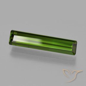 Tormalina Verde scuro naturale da 1.76 ct, Ottagonale / Taglio smeraldo, VS