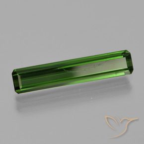 Tormalina Verde scuro naturale da 1.78 ct, Ottagonale / Taglio smeraldo, VS