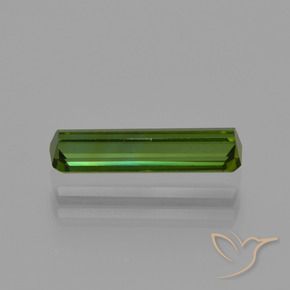 Tormalina Verde terroso naturale da 0.99 ct, Ottagonale / Taglio smeraldo, VVS-VS