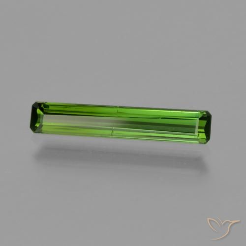 Tormalina Verde medio naturale da 0.96 ct, Ottagonale / Taglio smeraldo, VS