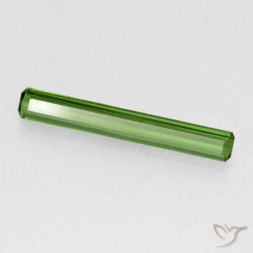 0.94ct Naturale Verde caldo Tormalina, Taglio smeraldo, VS