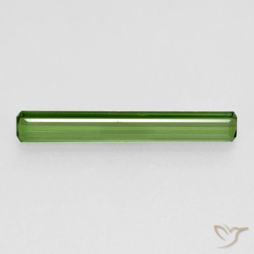 Tormalina Verde caldo naturale da 0.94 ct, Ottagonale / Taglio smeraldo, VS