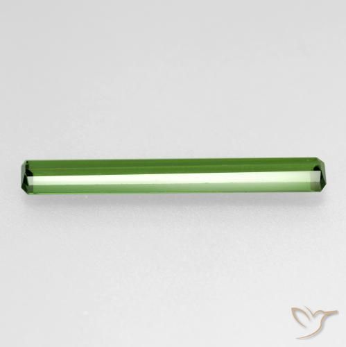 Tormalina Verde caldo naturale da 0.94 ct, Ottagonale / Taglio smeraldo, VS