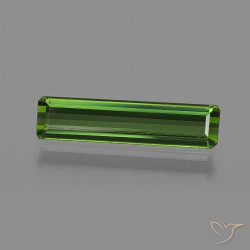 1.08ct Naturale Verde foresta Tormalina, Taglio smeraldo, VS