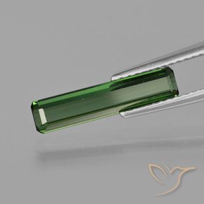 Tormalina Verde foresta naturale da 1.24 ct, Ottagonale / Taglio smeraldo, VS