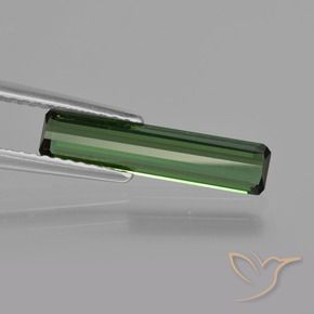 Tormalina Verde foresta naturale da 1.24 ct, Ottagonale / Taglio smeraldo, VS
