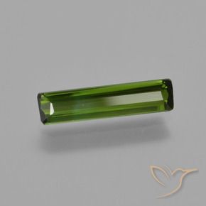 Tormalina Verde scuro naturale da 0.82 ct, Ottagonale / Taglio smeraldo, VS