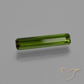 Tormalina Verde medio naturale da 0.80 ct, Ottagonale / Taglio smeraldo, VVS-VS