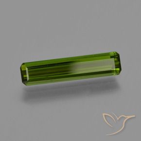 Tormalina Verde medio-scuro naturale da 0.88 ct, Ottagonale / Taglio smeraldo, VVS-VS