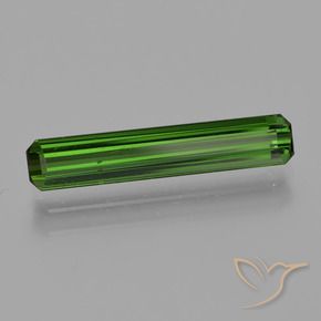 Tormalina Verde scuro naturale da 1.57 ct, Ottagonale / Taglio smeraldo, VS