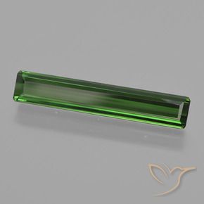 Tormalina Verde medio-scuro naturale da 1.85 ct, Ottagonale / Taglio smeraldo, VVS-VS