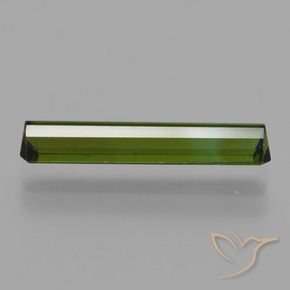 Tormalina Verde terroso naturale da 1.35 ct, Ottagonale / Taglio smeraldo, VVS-VS